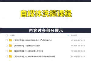 自媒体洗写文章，7天见效月入10000+-多课资源站