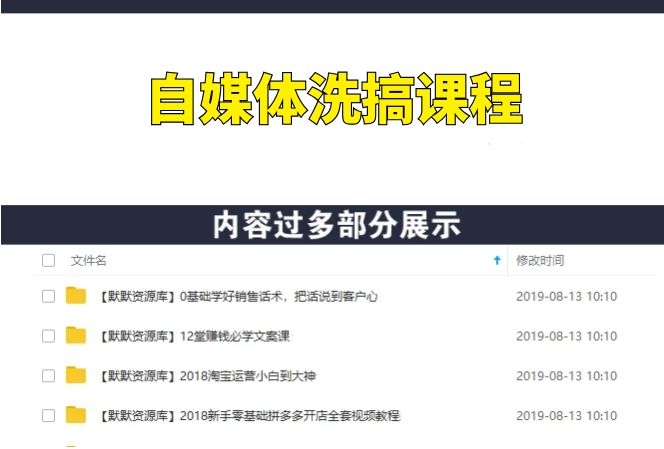 自媒体洗写文章，7天见效月入10000+-多课资源站