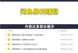 让销量翻3倍，闲鱼暴力日引200+（共3节视频）-多课资源站