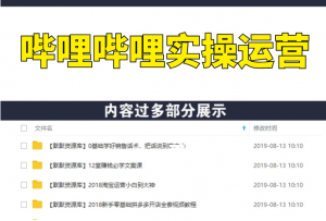 哔哩哔哩实操运营_b站运营教程，从零到20万粉【音频课】-多课资源站