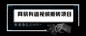 有道词典最新蓝海项目，视频搬运日入800+-多课资源站