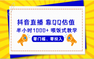 QQ号估值直播 半小时1000+，零门槛、零投入，喂饭式教学、小白首选-多课资源站