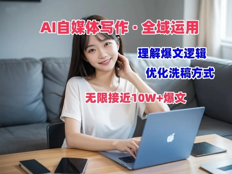 AI自媒体写作→价值变现，剖析爆文逻辑，无限接近10W 爆文体验课-多课Ai资源库