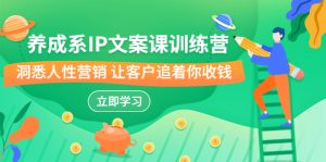 养成系-IP文案课训练营，文案心法的天花板 洞悉人性营销 让客户追着你收钱-多课资源站