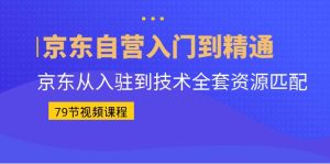京东自营入门到精通：京东从入驻到技术全套资源匹配（79节课）-多课资源站
