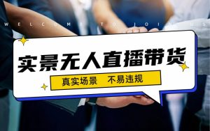 日入500+的实景无人直播带货最新玩法-多课资源站