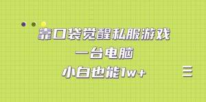 靠口袋觉醒私服游戏，一台电脑，小白也能1w+（教程+工具+资料）-多课资源站