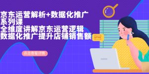 京东运营解析与数据化推广系列课，全维度讲解京东运营逻辑+数据化推广提-多课资源站
