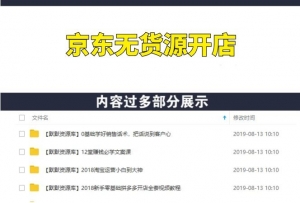 京东无货源开店，执行力强的每天毛利润上万+-多课资源站