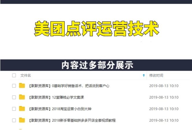 美团+大众点评商家：快速五星+提升获客运营技术-多课资源站
