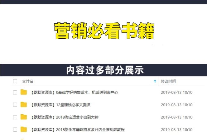 20本营销人必看的书籍PDF高清版-多课资源站