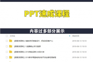 PPT速成课程教程,教你轻松掌握PPT大神技巧-多课资源站
