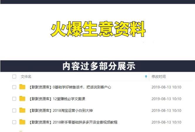 火爆赚钱思路完整版：不起眼的小生意（价值5000）-多课资源站