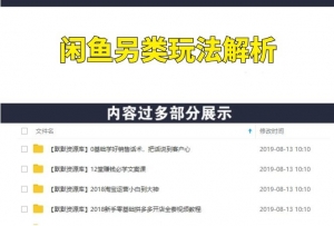 闲鱼零成本另类赚钱玩法,小白轻松日入100+-多课资源站