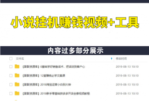 2020年小说自动挂机赚钱，每天自动收入几十元，模拟器阅读脚本设计（视频+工具）-多课资源站