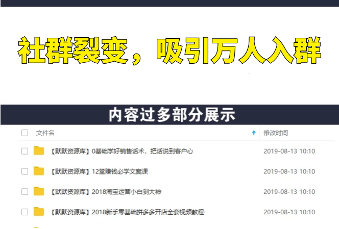 如何策划一场完美的社群裂变活动，吸引万人入群-多课资源站