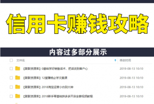 信用卡赚钱攻略：教你越玩越有钱·卡奴变卡神 用信用卡撬动16套房产（完结）-多课资源站