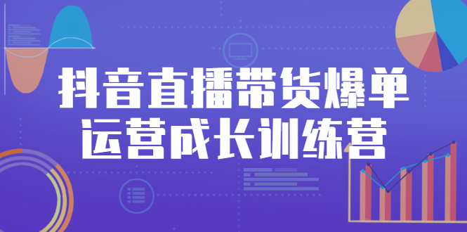 抖音直播带货爆单运营成长训练营，手把手教你玩转直播带货-多课资源站